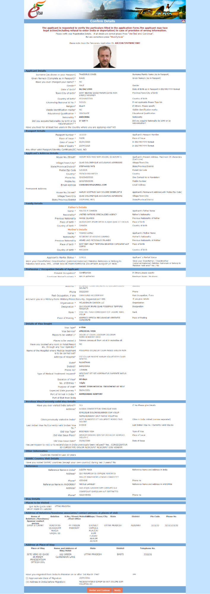 Visa Details