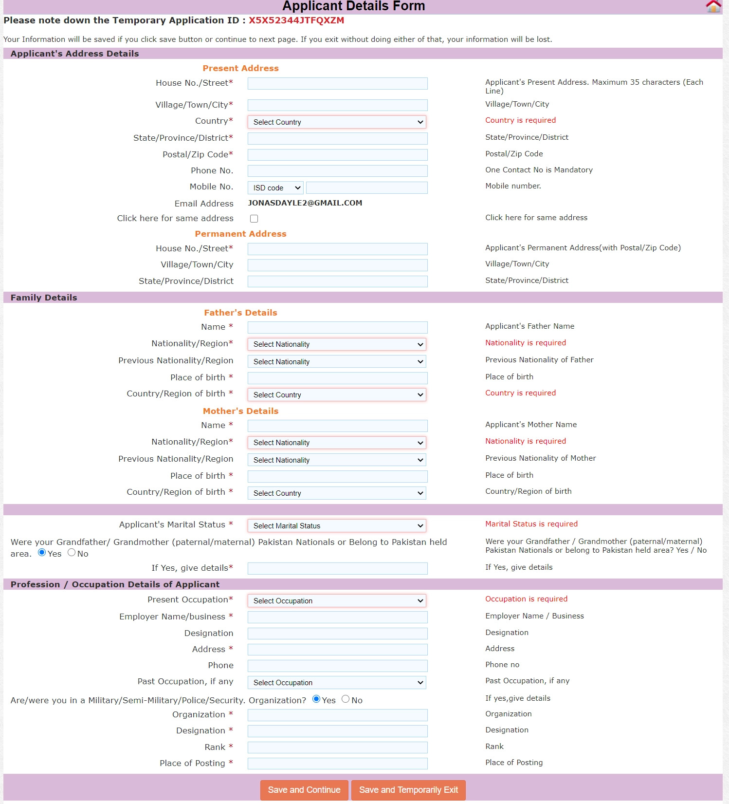 Détails de l'adresse du diplomate de l'ONU